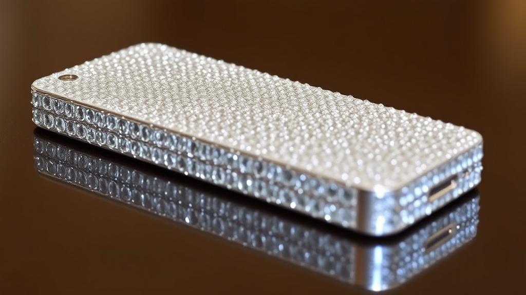 Diamond Encrusted iPhone 5S Allegedly Diamond Encrustedфото
